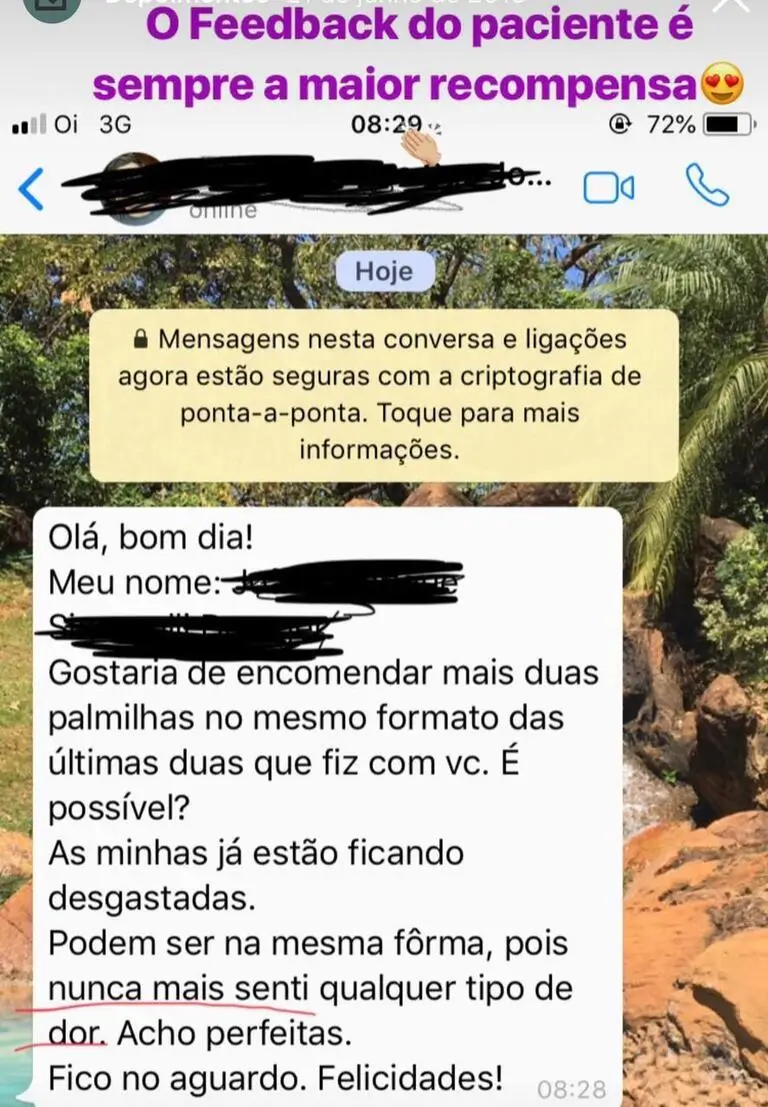Depoimento Ergopalm Palmilha 7